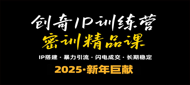 2025年“知识付费IP训练营”小白避坑年赚百万，暴力引流，闪电成交-上岸人的网络资源共享站-上岸笔记